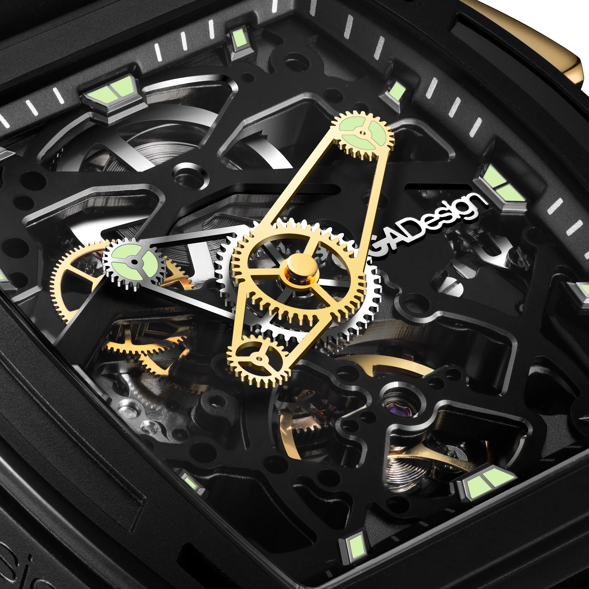 CIGA design AUTOMATIC SKELETON WATCH · EDGE EXPLORATION Black