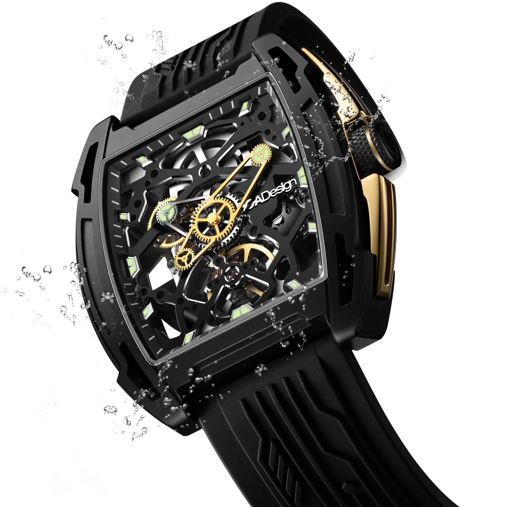 CIGA design AUTOMATIC SKELETON WATCH · EDGE EXPLORATION Black