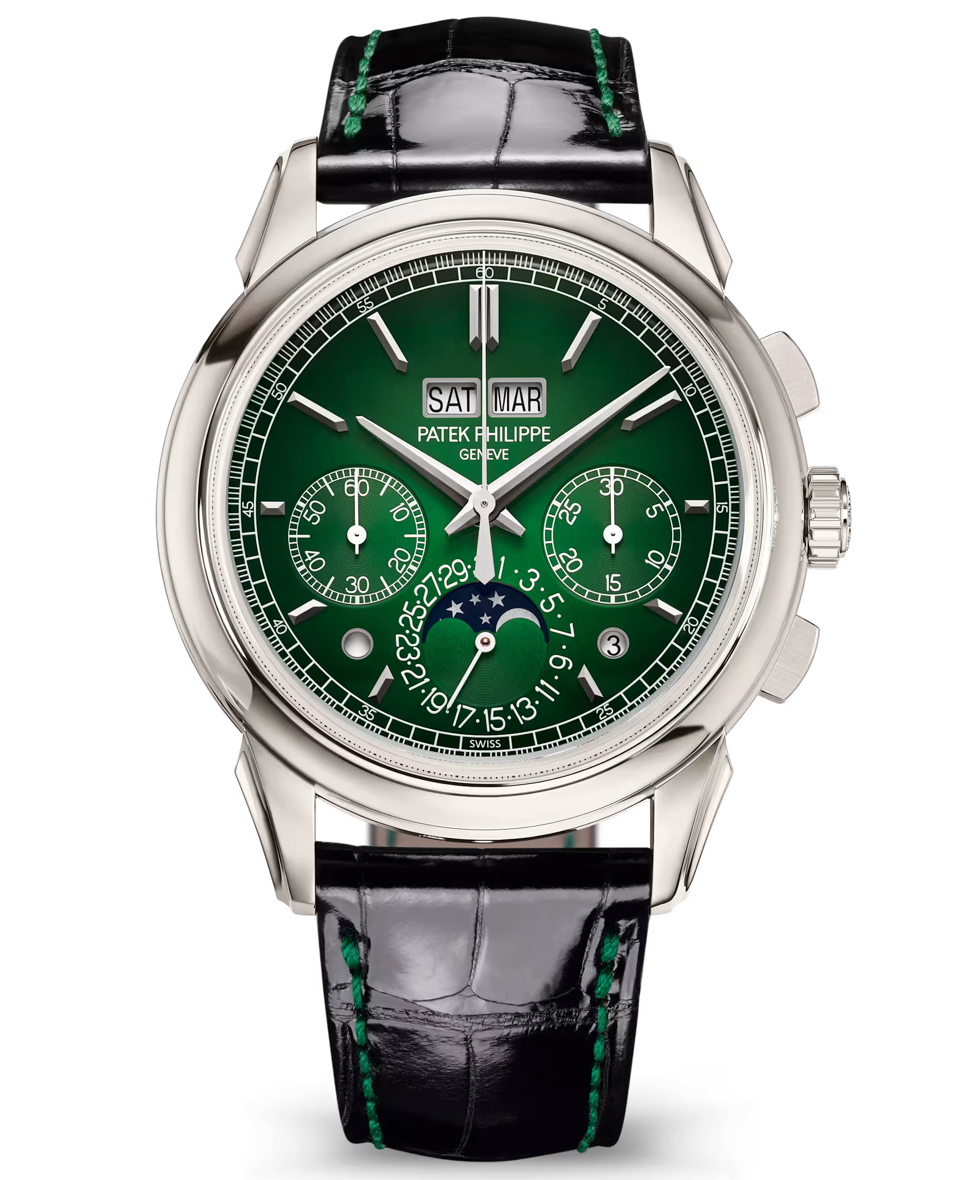 Patek Philippe Grand Complications 5270P-014 Perpetual Calendar 41mm Green Dial Men’s Watch
