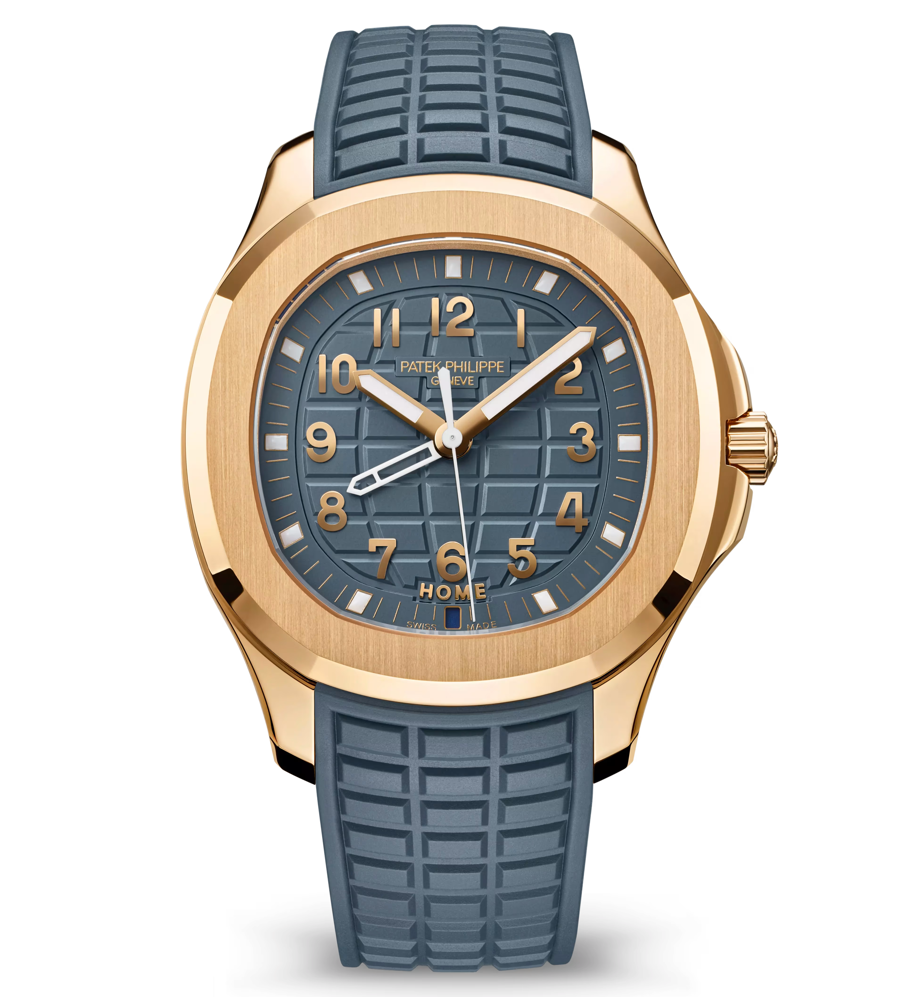 Patek Philippe Aquanaut 5269R-001 Travel Time Quartz Rose Gold 38.8mm Blue Dial Unisex Watch