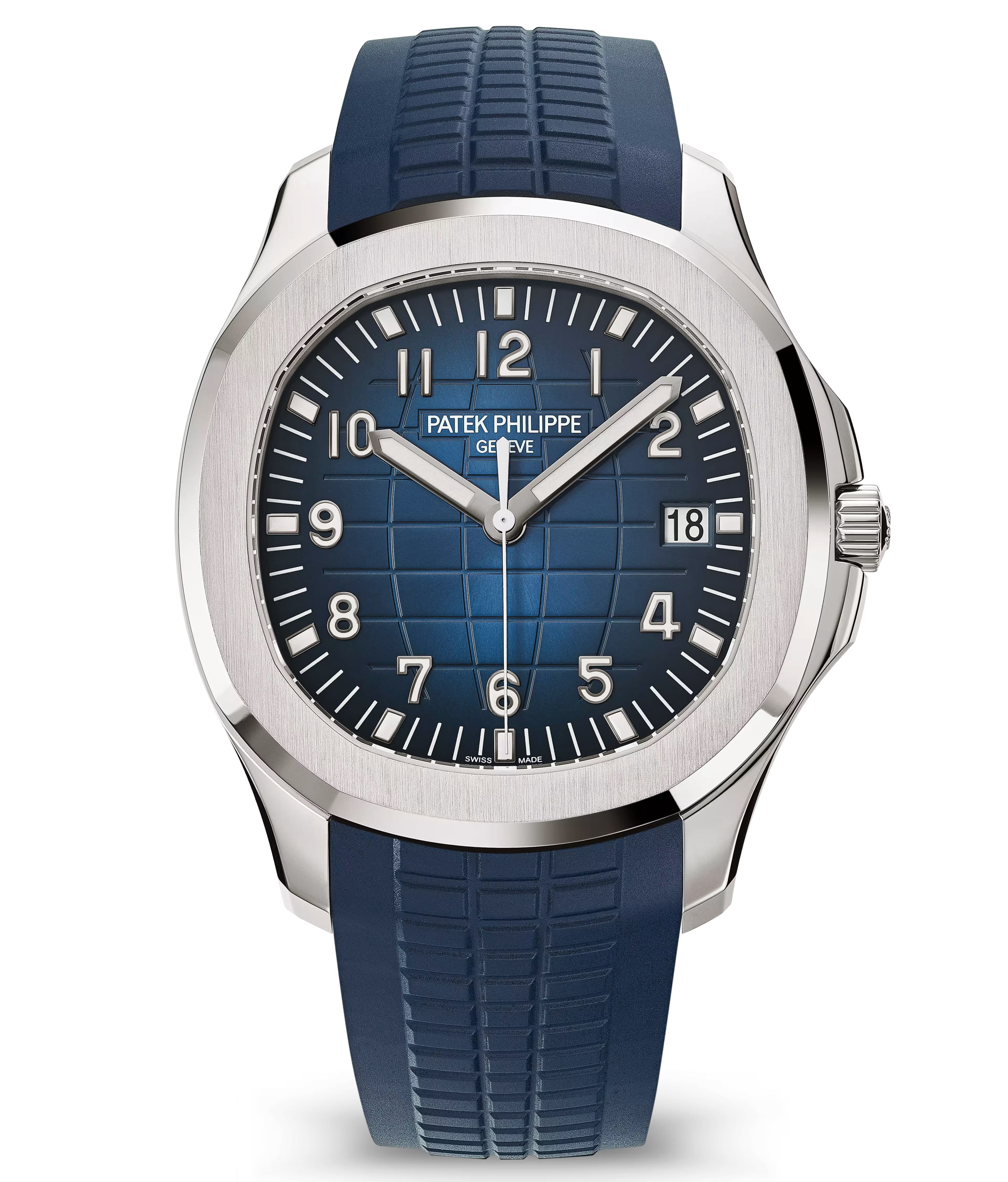 Patek Philippe Aquanaut 5168G-001 Blue Embossed Dial Jumbo
