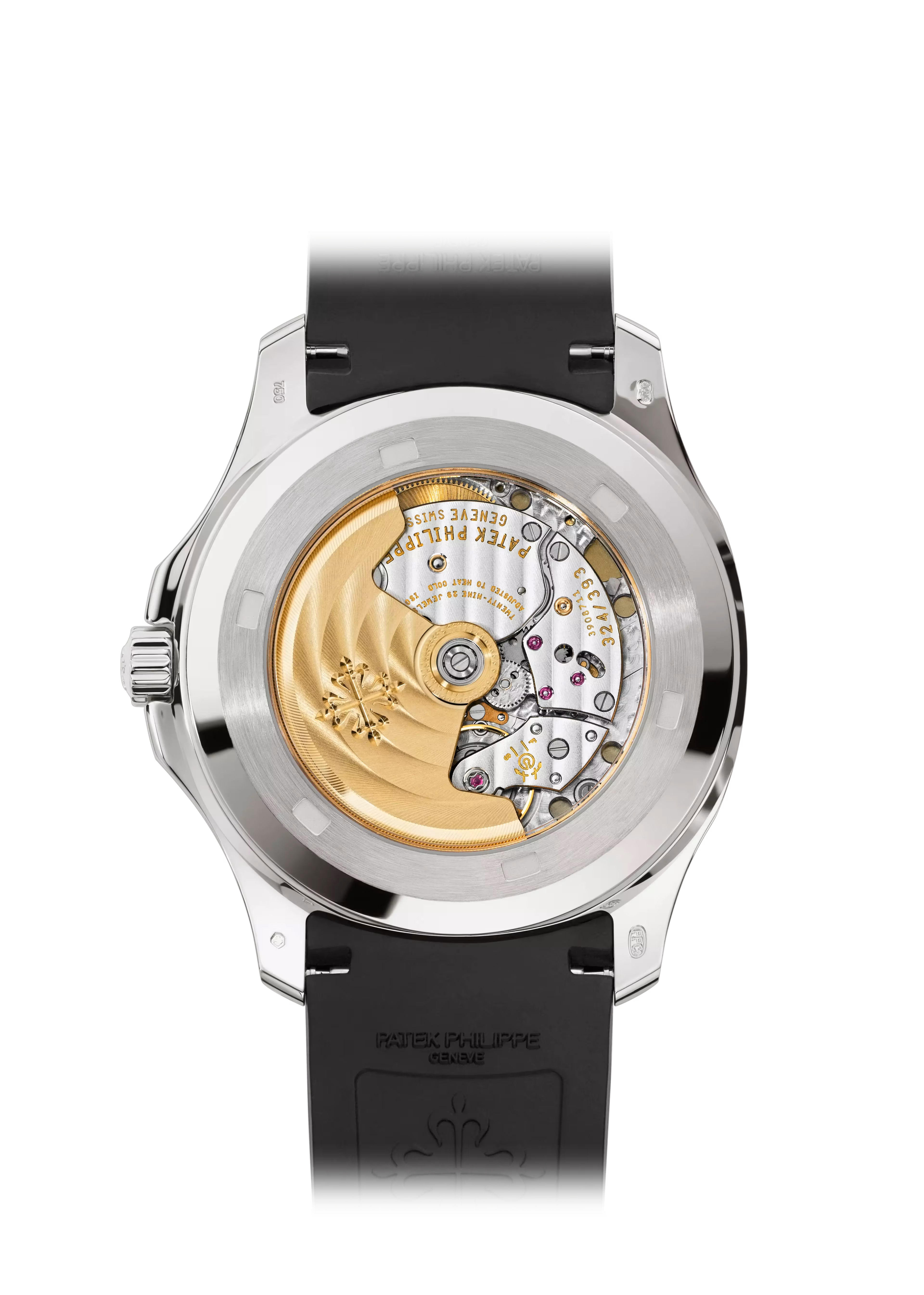 ساعة باتيك فيليب أكوانوت 5167A-001 ذات مينا أسود وأرقام عربية