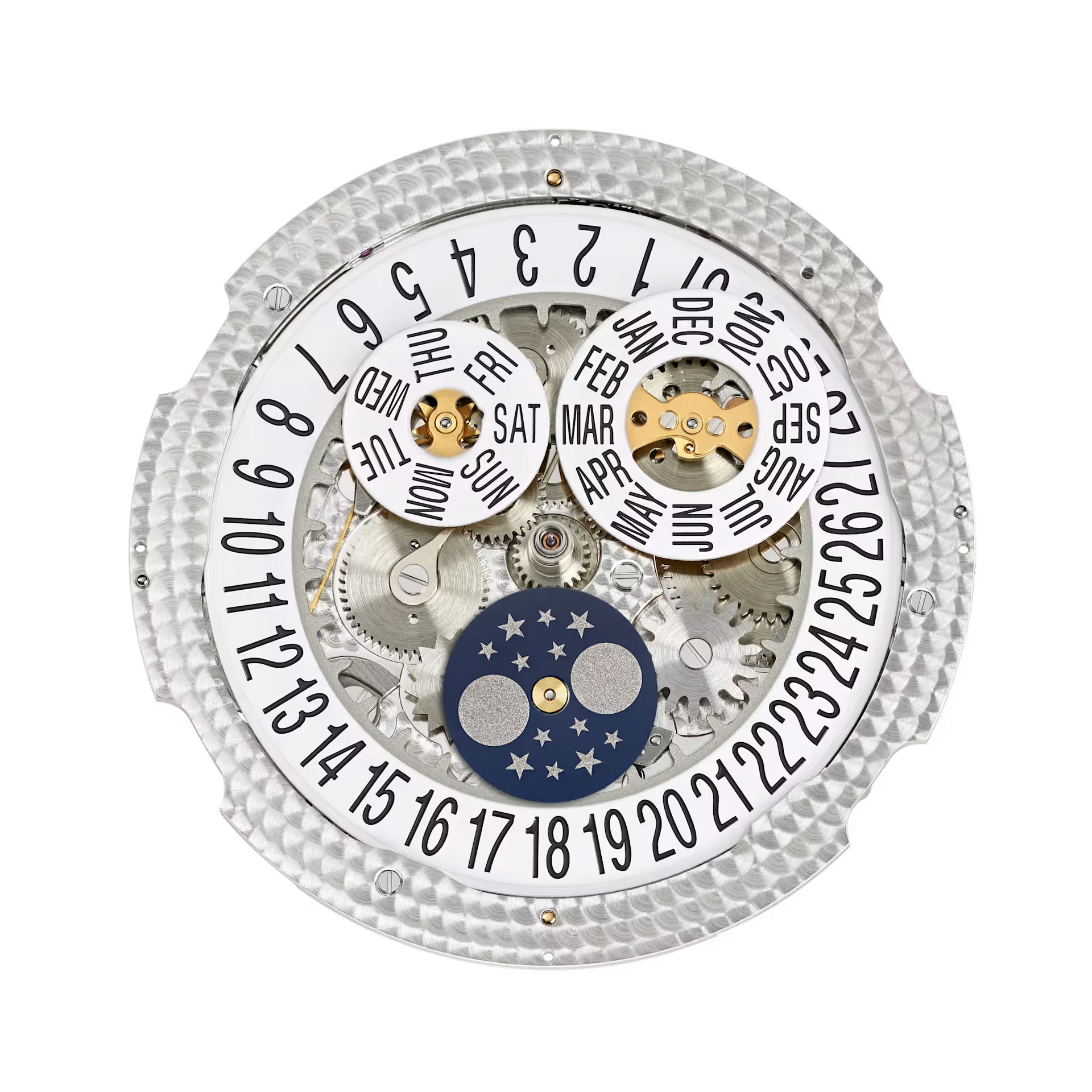 Patek Philippe Complications 5396G-017 Annual Calendar Moonphase 18k White Gold 38.5mm Blue Dial Men’s Watch