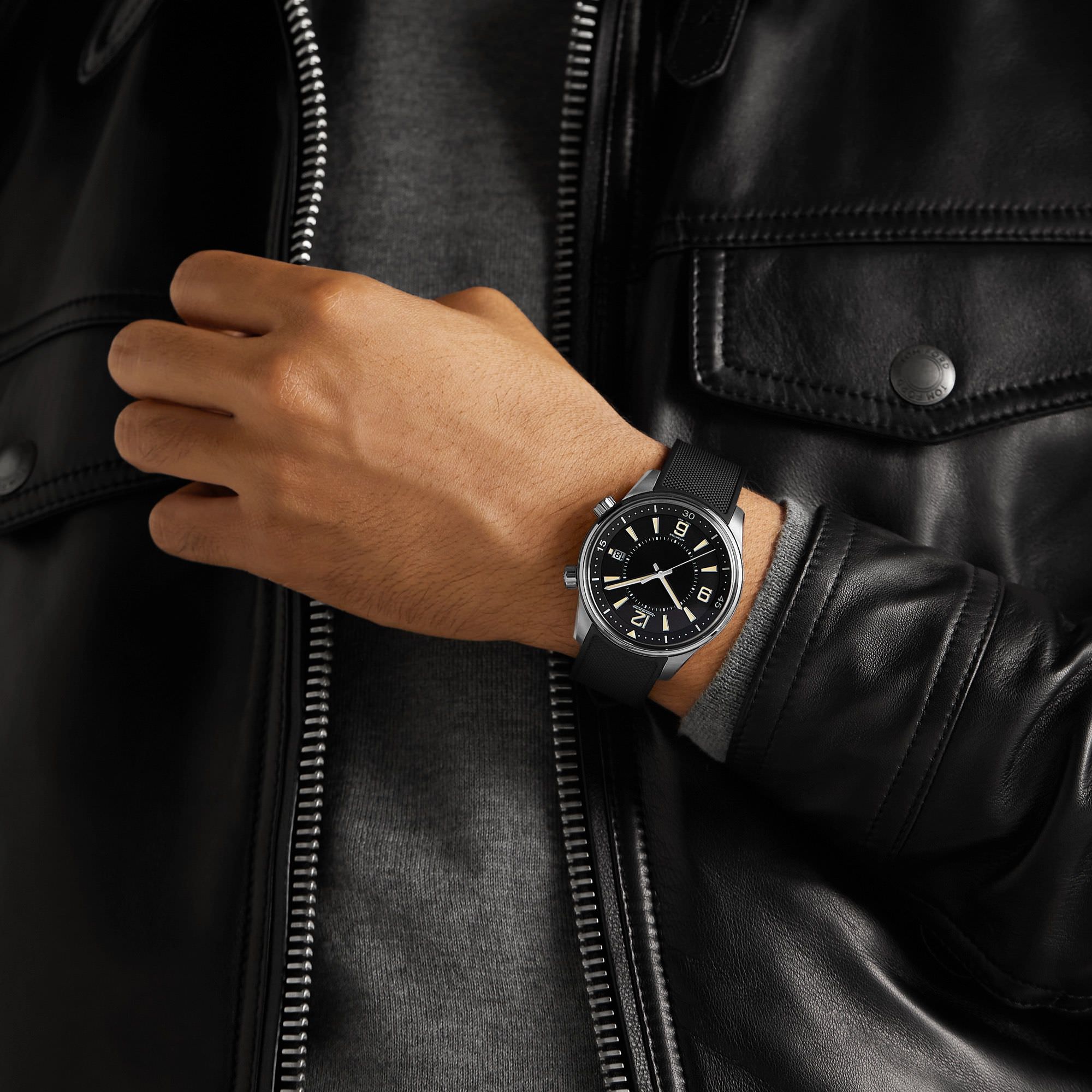 Polaris 42 mm Automatic Steel Date Watch Jaeger-LeCoultre