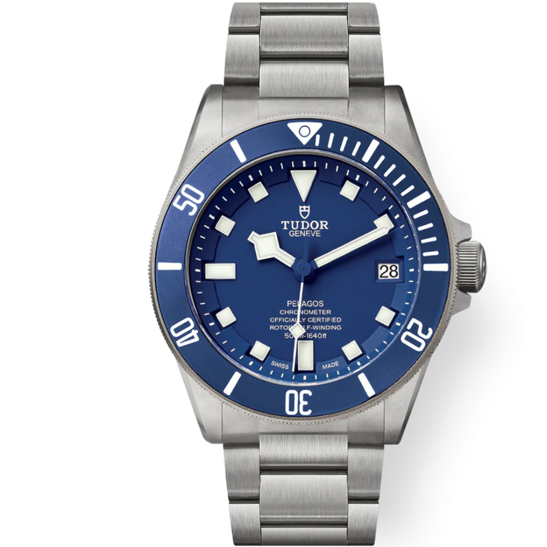 Tudor Pelagos Blue Dial – Titanium – 42mm – 2023 – New – With Extra Rubber Strap – Full Set - Azzam Watches 