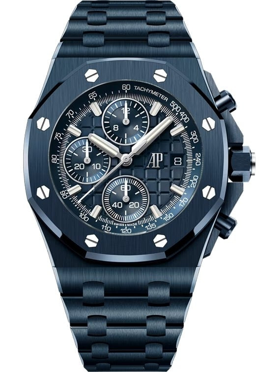 Audemars Piguet Royal Oak Offshore 26238CD.OO.1300CD.01 Blue Nuit Nuage 50 Ceramic Dial 42mm Men’s Watch