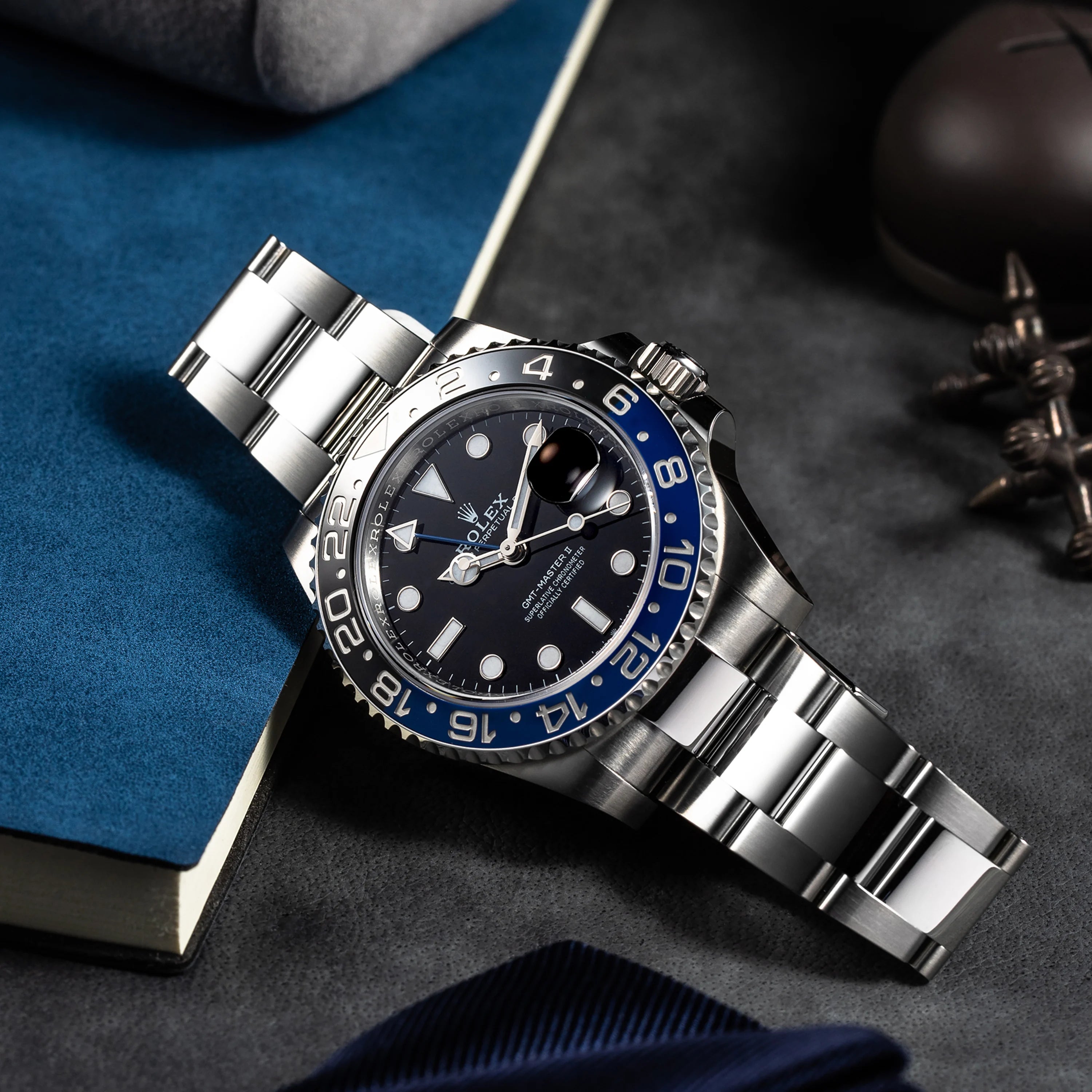 Rolex Gmt Master II Batman 126710BLNR-0003 40mm Oyster Steel Black And Blue Ceramic Bezel Oyster Bracelet