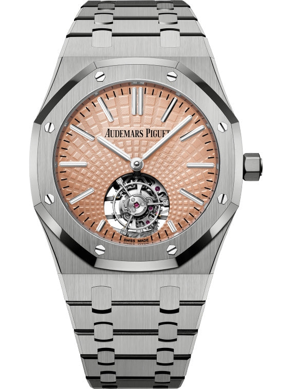 Audemars Piguet Royal Oak 26531TI.OO.1220TI.01 Flying Tourbillon Titanium 41mm Salmon Dial