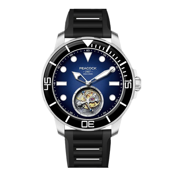Peacock Ocean Wing Tourbillon Watch Diver 300M Peacock