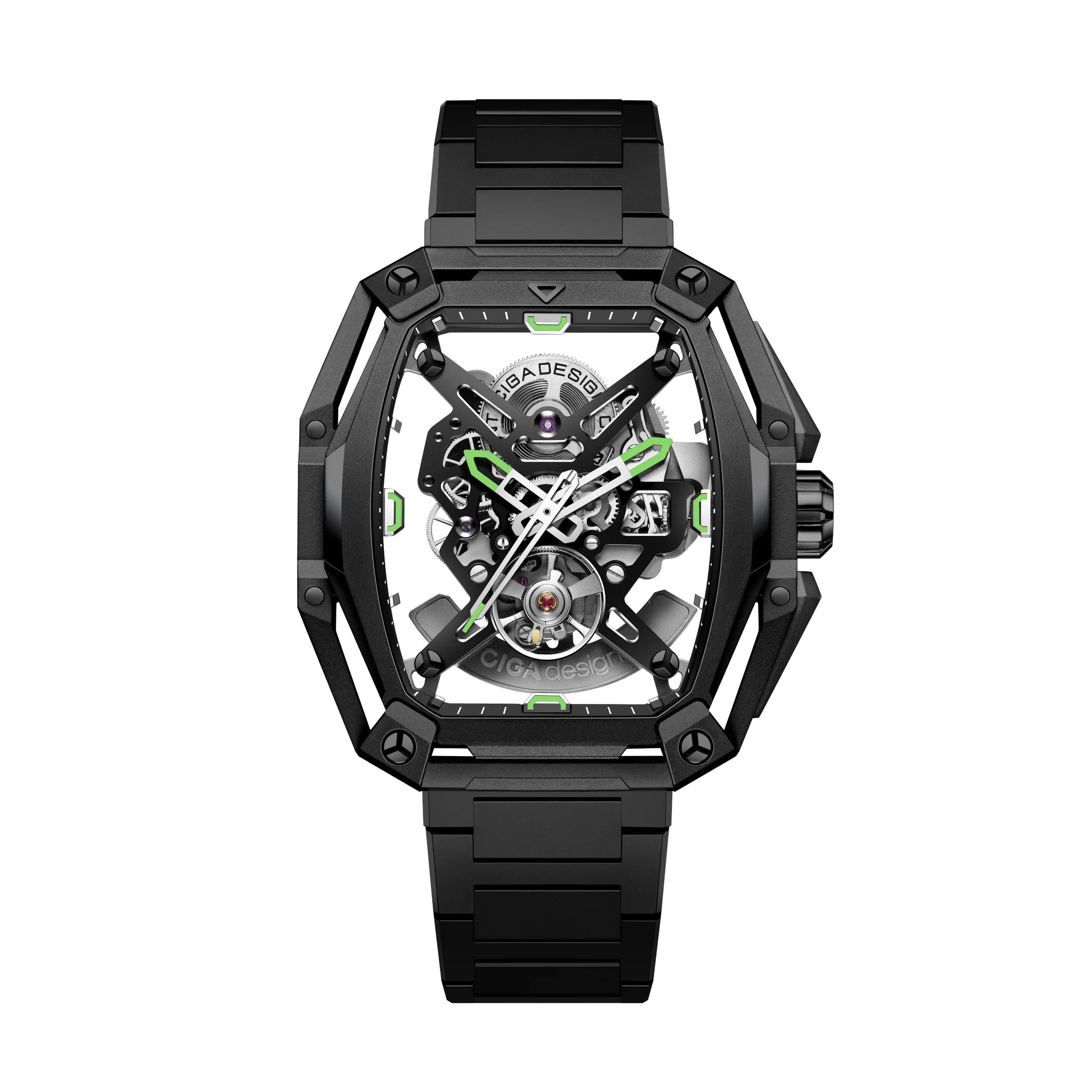ساعة CIGA design أوتوماتيكية · HUNTER سوداء 43 مم