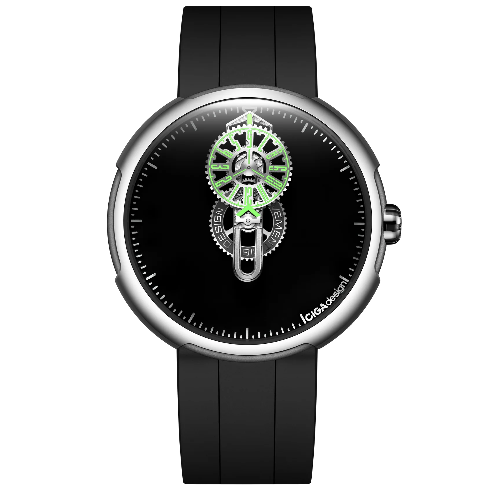 CIGA design AUTOMATIC WANDERING HOUR WATCH · TIME CIPHER CIGA design