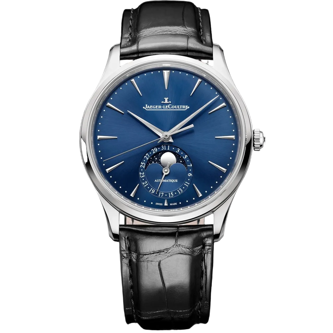 Master Ultra Thin 39 mm Automatic Steel Ultra Thin Moon Phase Watch Jaeger-LeCoultre