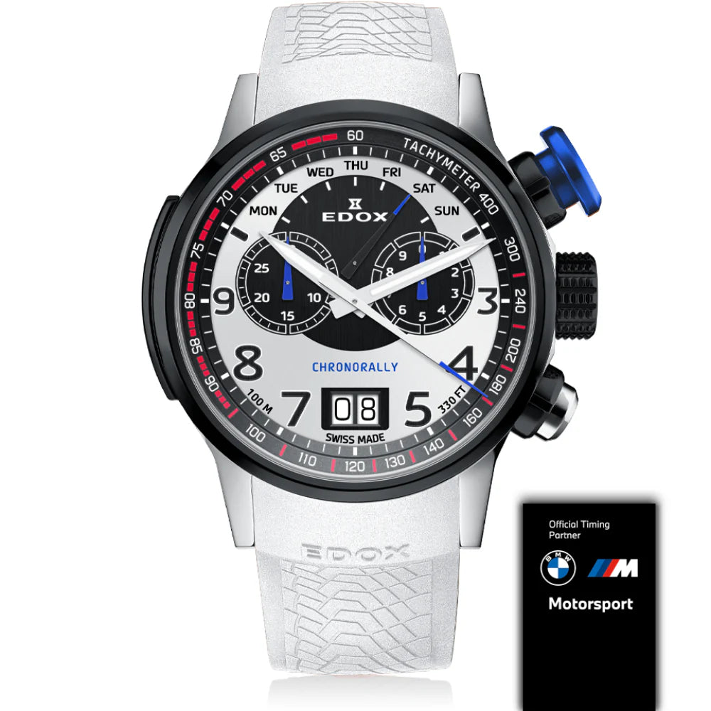 EDOX MEN'S CHRONORALLY LIMITED EDITION BMW CHRONOGRAPH WATCH