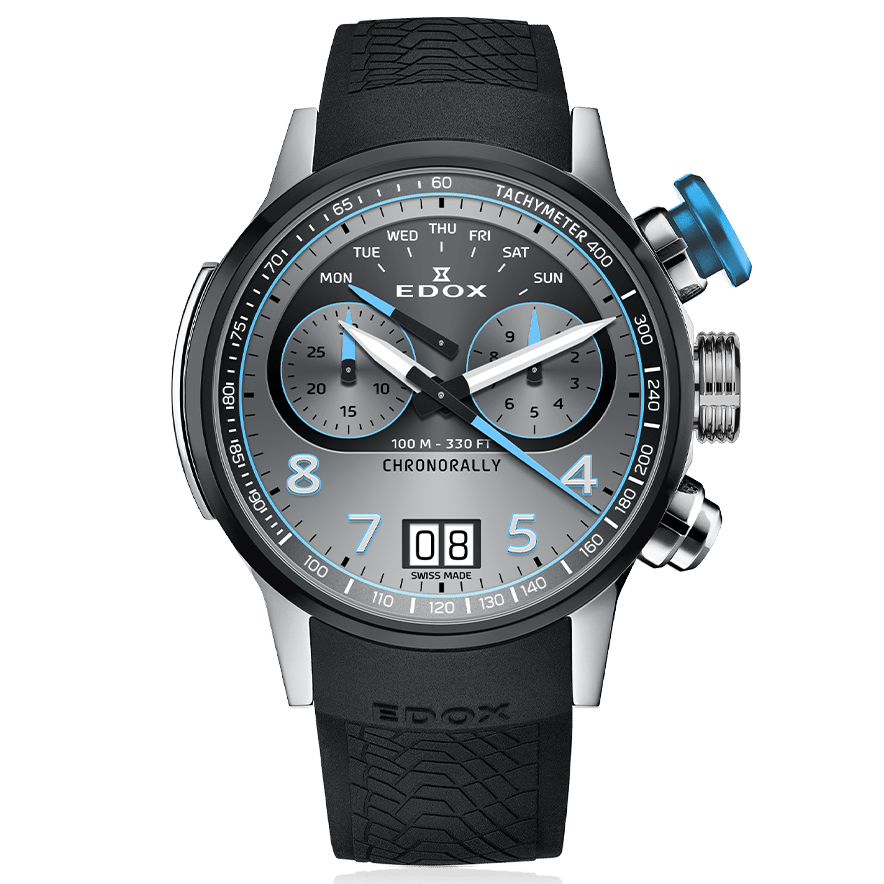 EDOX MEN'S CHRONORALLY CHRONOGRAPH 45 WATCH