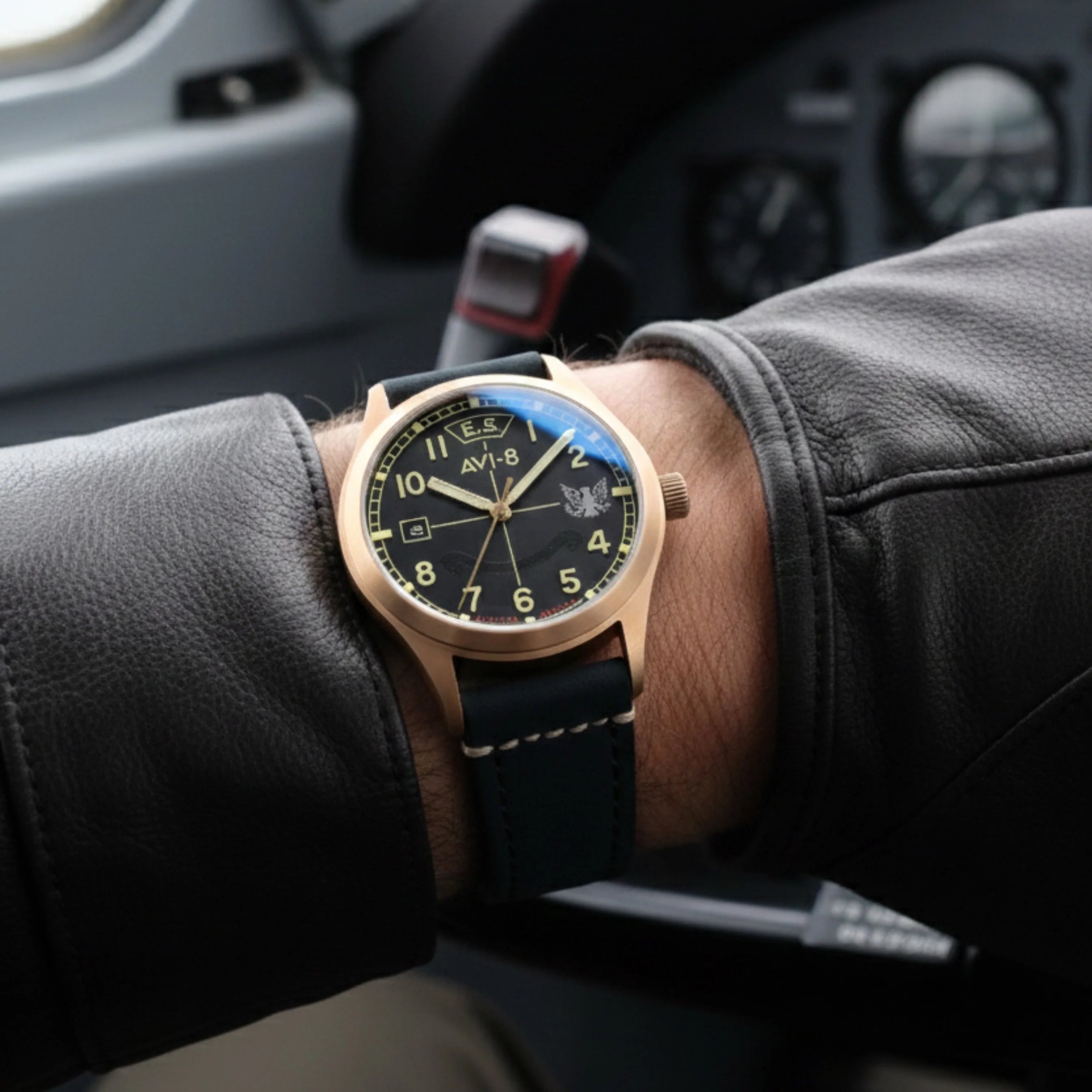 Flyboy Eagle Squadron Bronze Automatic - 85th Anniversary AV-4145-01 Avi-8