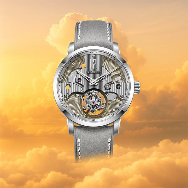 Peacock Witness Hand-Made Guilloché Tourbillon Watch - Reimagined Edition Peacock