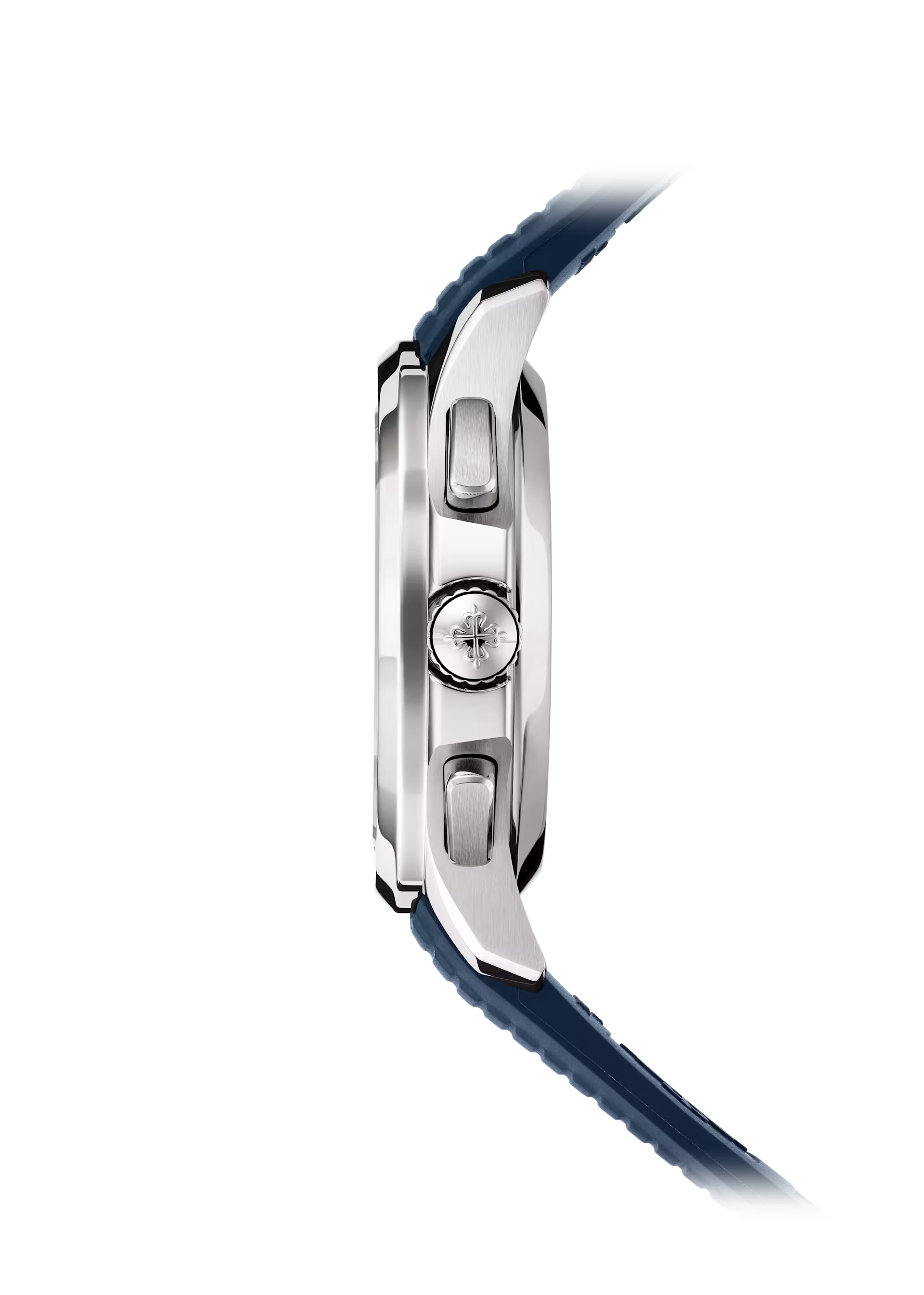 Patek Philippe Aquanaut 5968G-001 Blue Dial Flyback Chronograph 42.2mm18K White Gold Mid Night Blue Rubber Straps