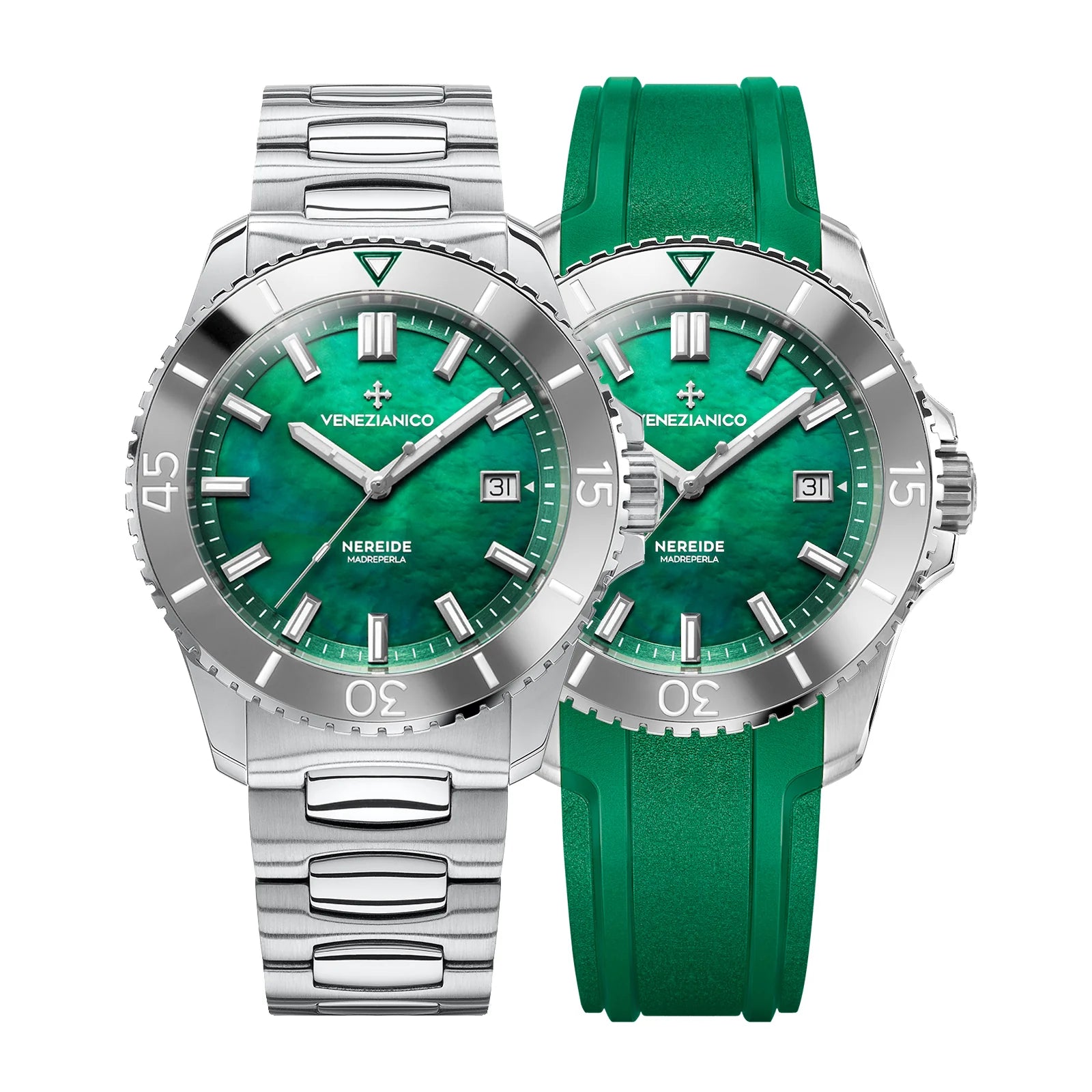 Nereide Tungsteno Madreperla With Additional Metal Band 4521540AMB Venezianico