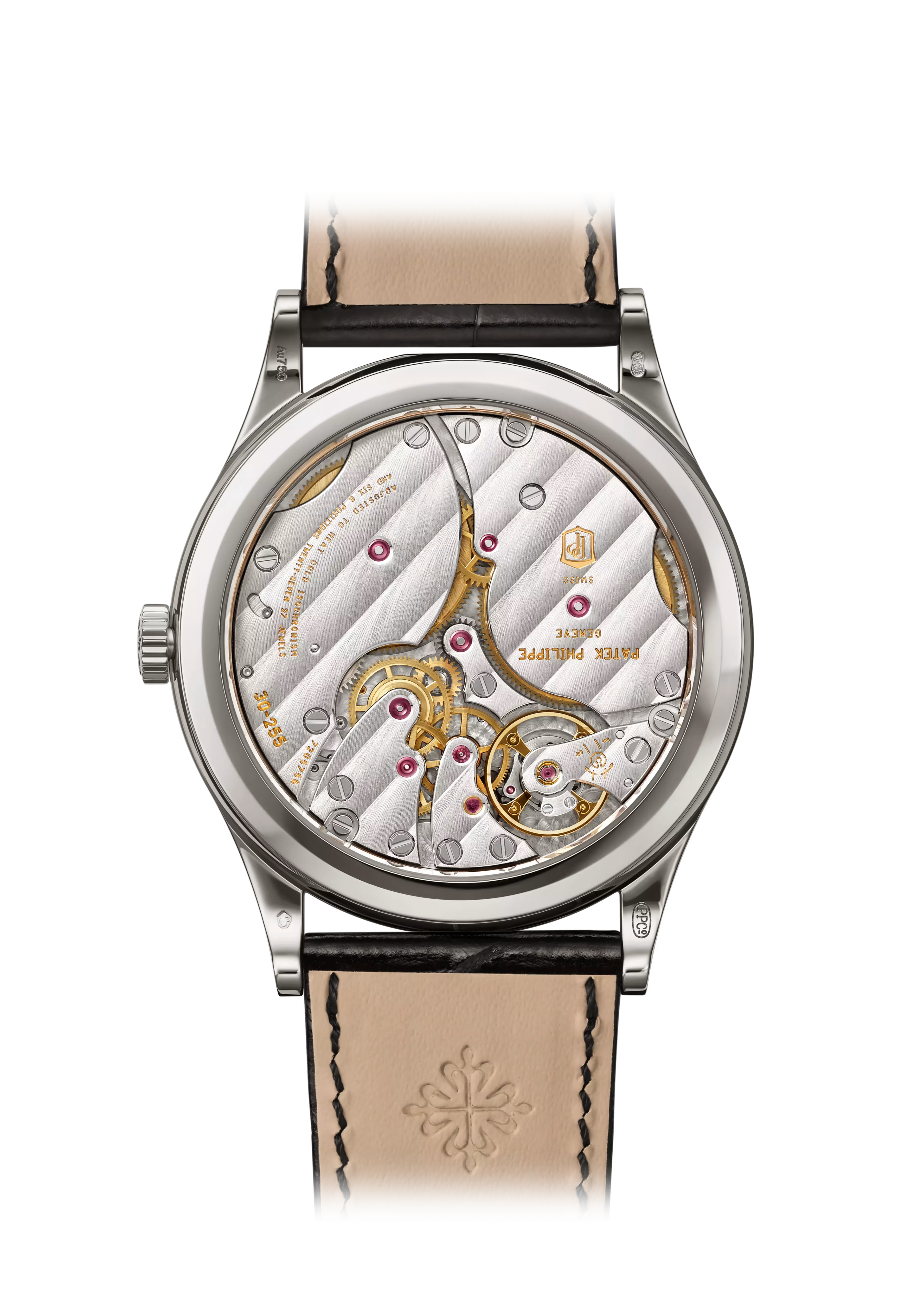 ساعة باتيك فيليب كالاترافا 6119G-001 أوتوماتيكية بمينا رمادي