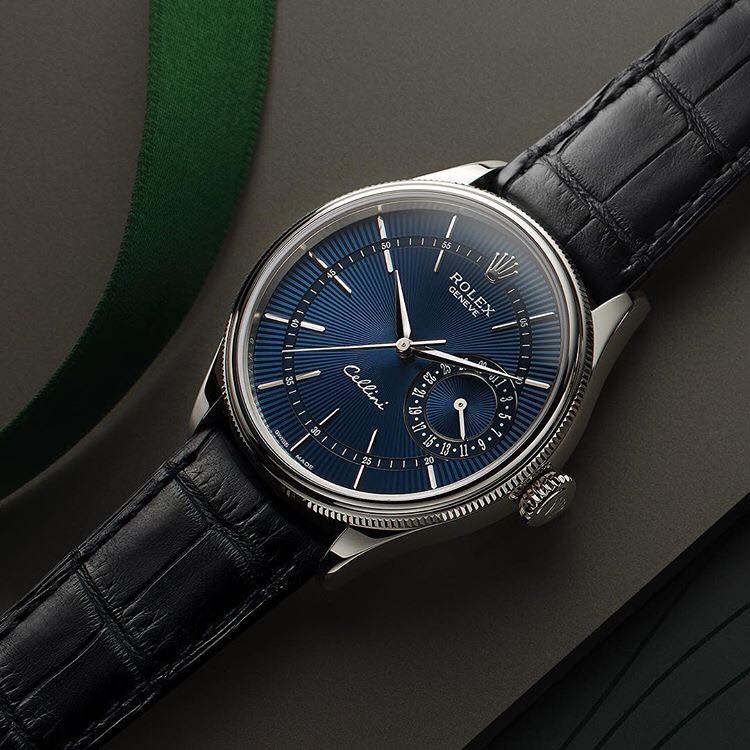 Rolex Cellini Date M50519-0011 39 Mm 18 Ct White Gold Polished Finish