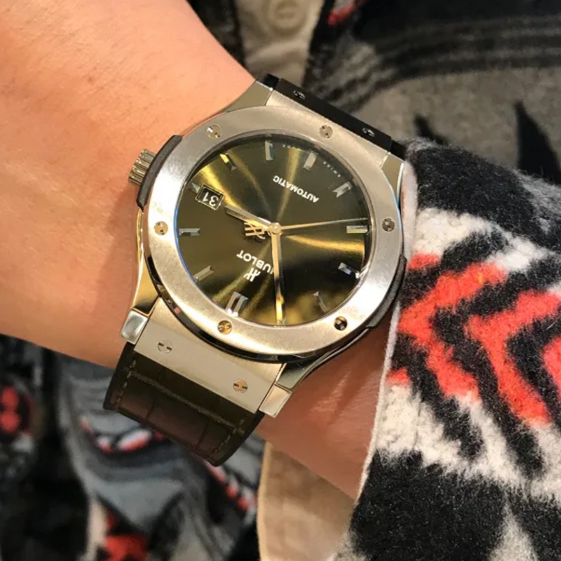 Hublot sales green strap
