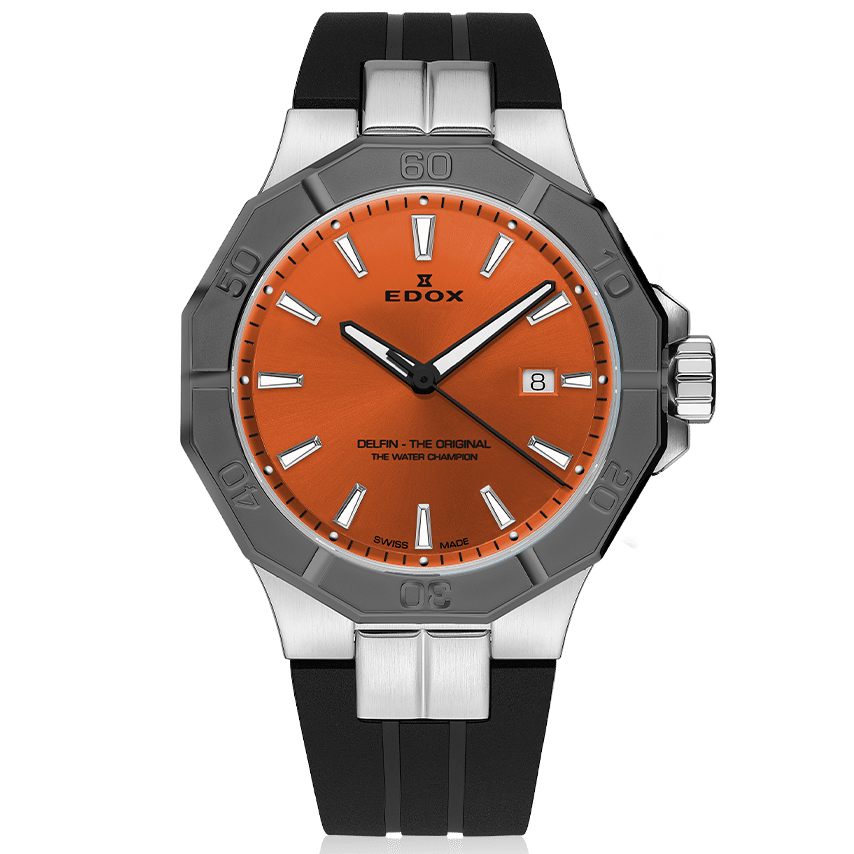 EDOX MEN'S DELFIN THE ORIGINAL DATE QUARTZ WATCH