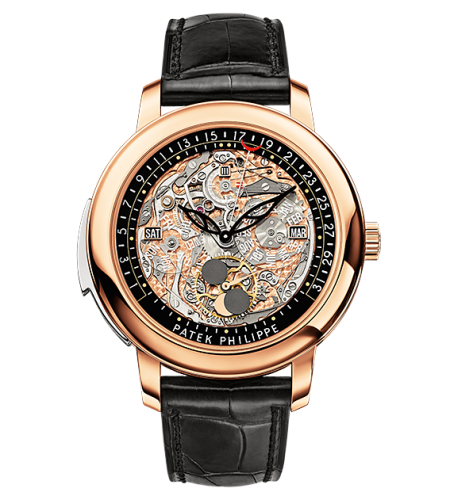 Patek Philippe Grand Complications 5304R-001 Perpetual Calendar Rose Gold 43mm Skeleton Dial Men’s Watch