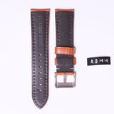 Edge High Quality cow leather 22mm " Brown - Light Havana" - Azzam Watches 