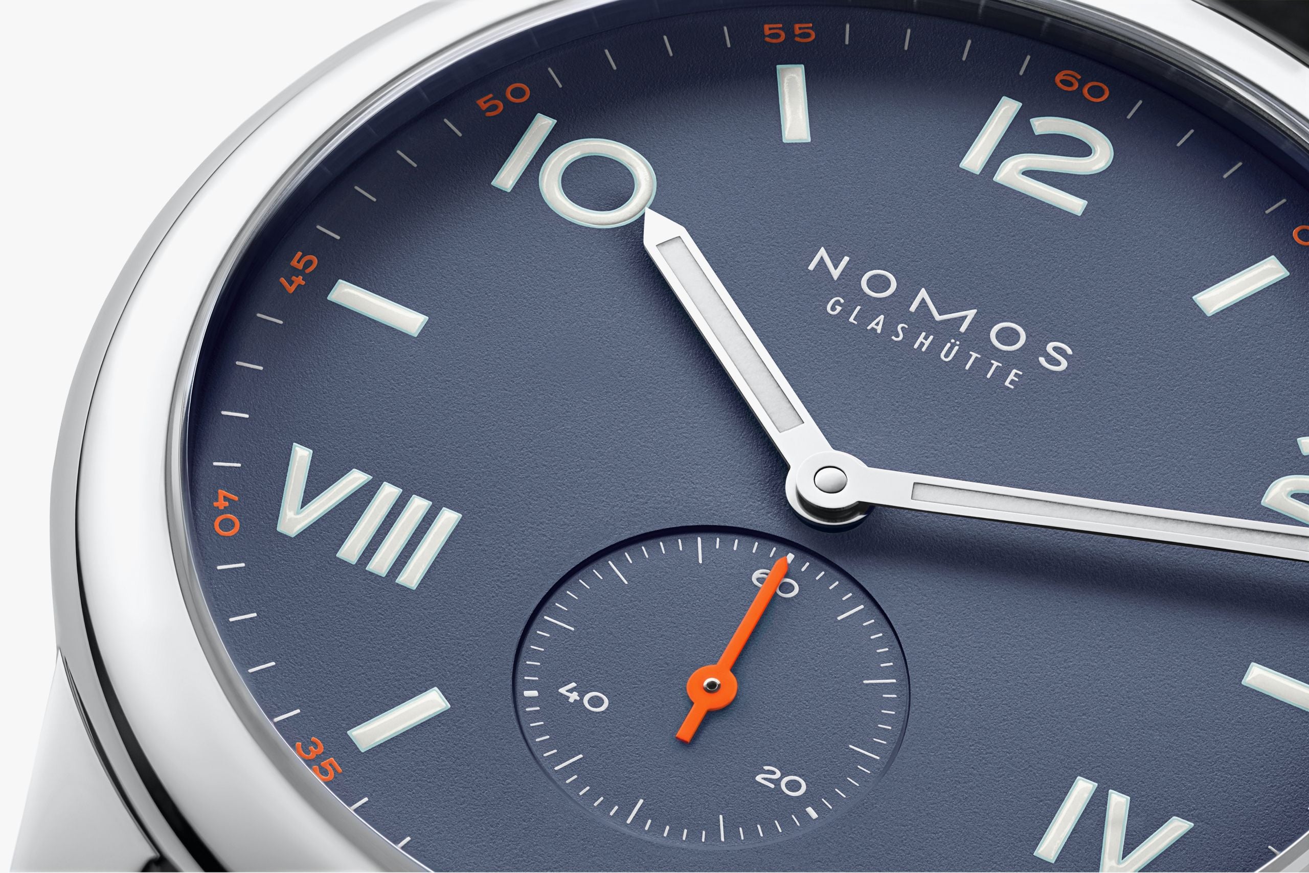 Club Campus 38 blue purple NOMOS Glashütte