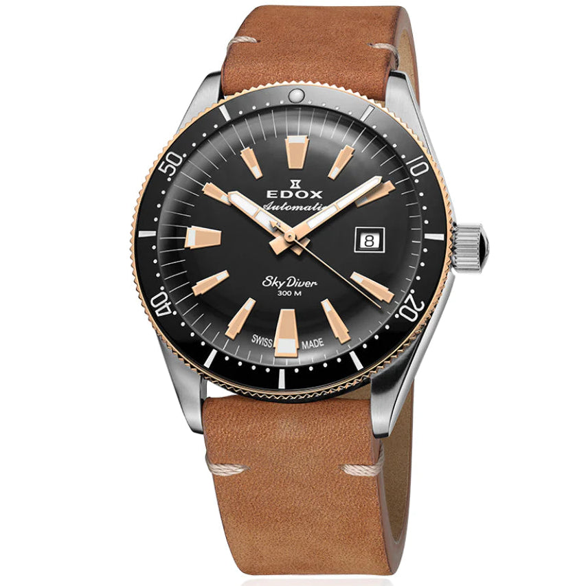 EDOX MEN'S SKYDIVER DATE AUTOMATIC LIMITED-EDITION WATCH