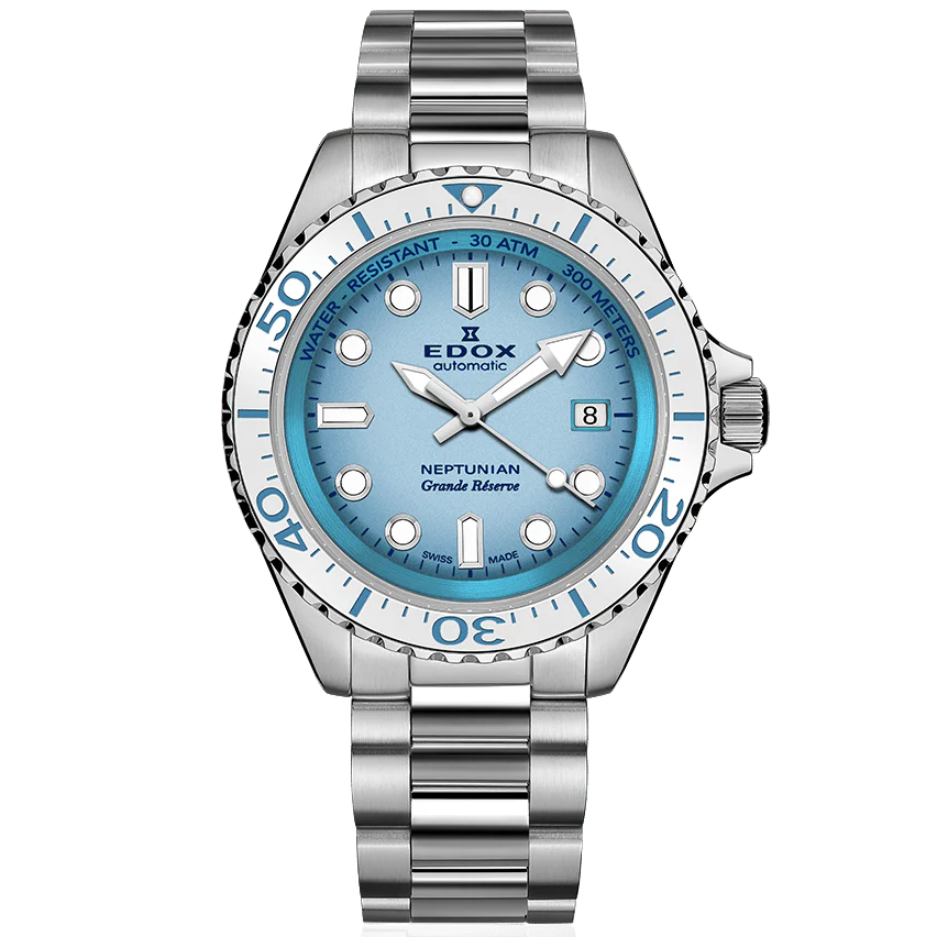 EDOX MEN'S NEPTUNIAN GRANDE RESERVE AUTOMATIC WATCH