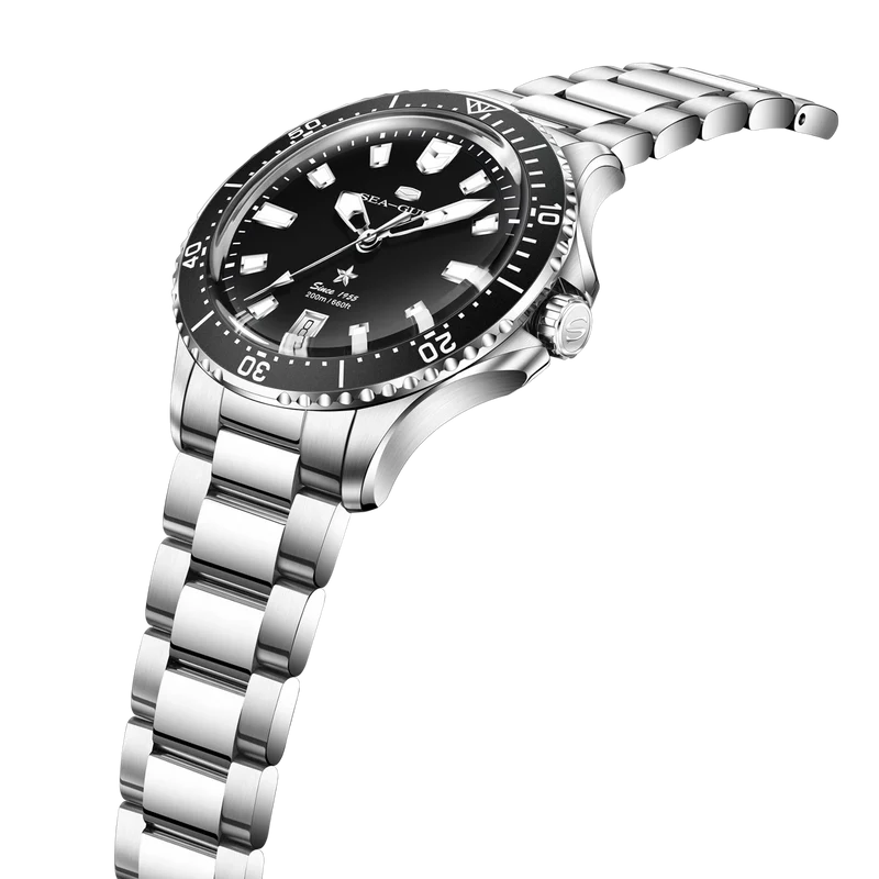 Ocean Series 200m Metallic Gradient Dial Calendar Dive Watch 39mm Sea-Gull