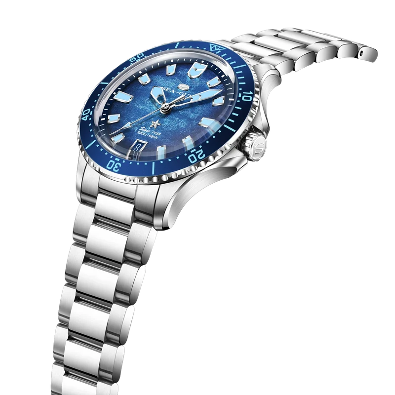 Ocean Series 200m Metallic Gradient Dial Calendar Dive Watch 39mm Sea-Gull