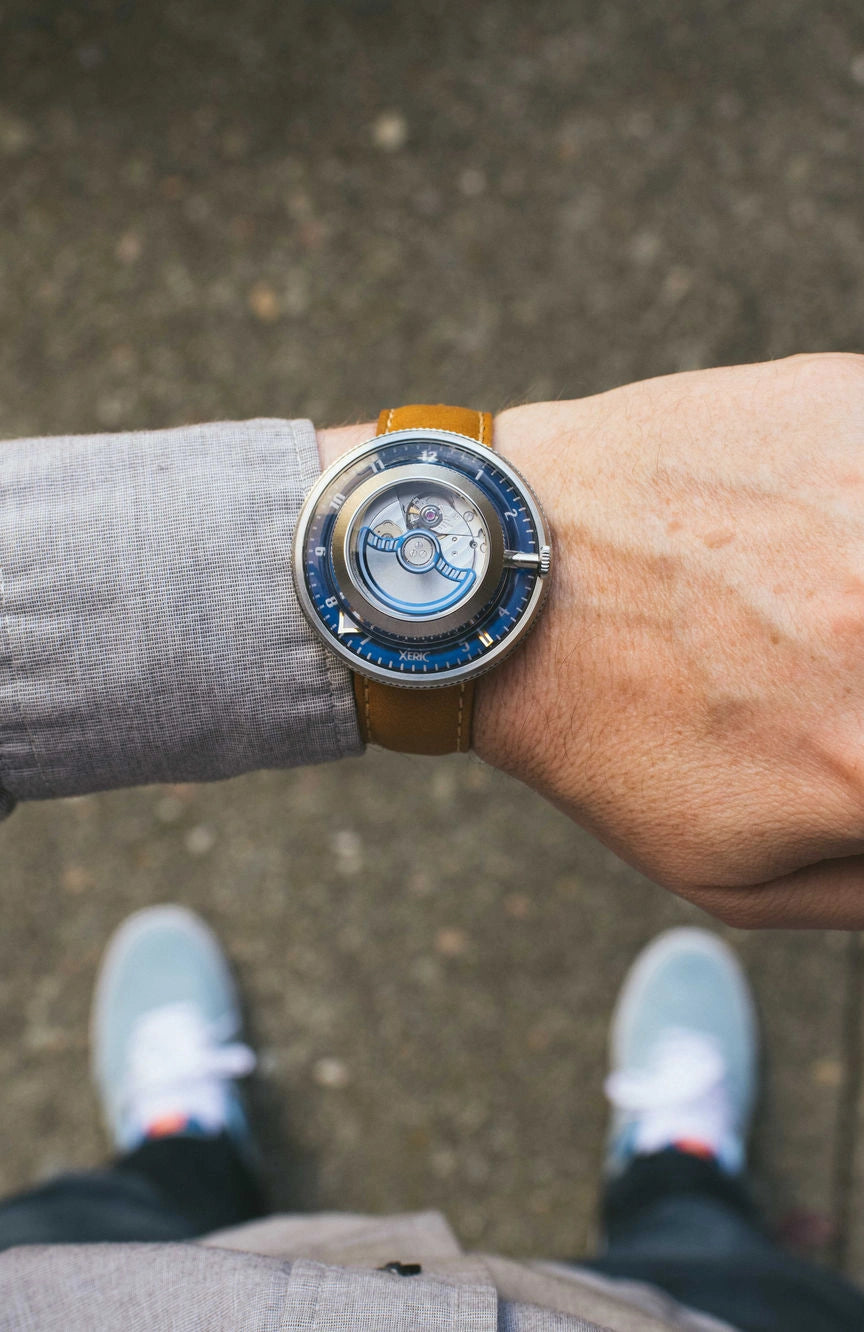 XERIC INVERTOR Invertor Automatic Navy Tan Limited Edition