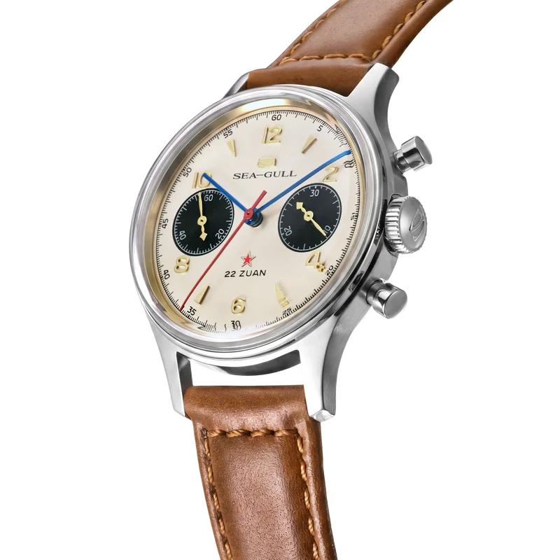 Seagull 1963 Polar Night Edition Panda Eye Chronograph Watch 37.3mm Sea-Gull