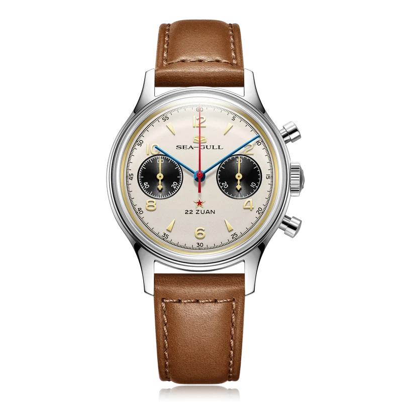Seagull 1963 Polar Night Edition Panda Eye Chronograph Watch 37.3mm Sea-Gull