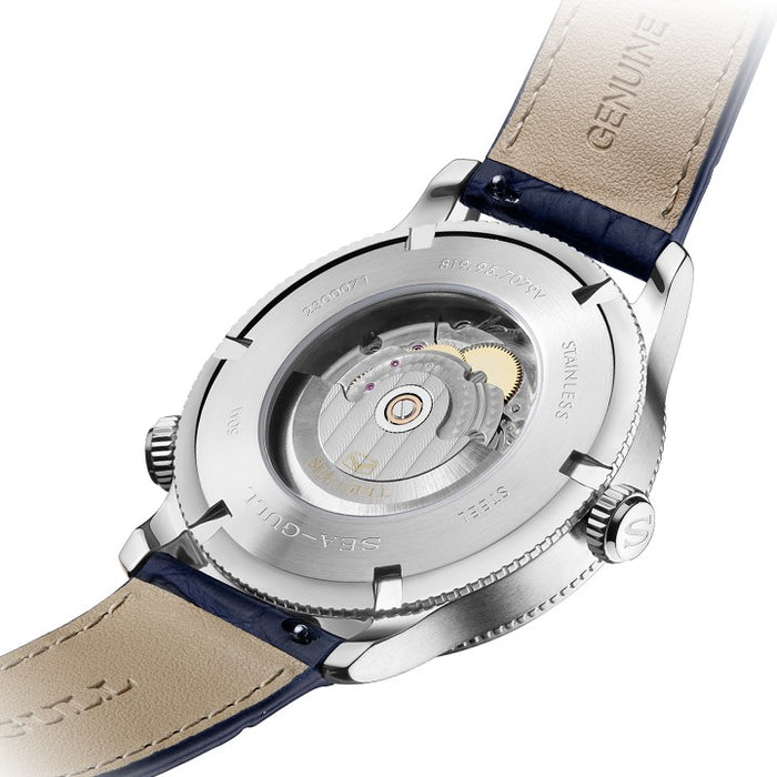 GMT World Time Business Watch Dual Time Zone Calendar 41mm Sea-Gull