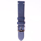Tylor American Leather with Steel buckle " Blue " 20mm - Azzam Watches 