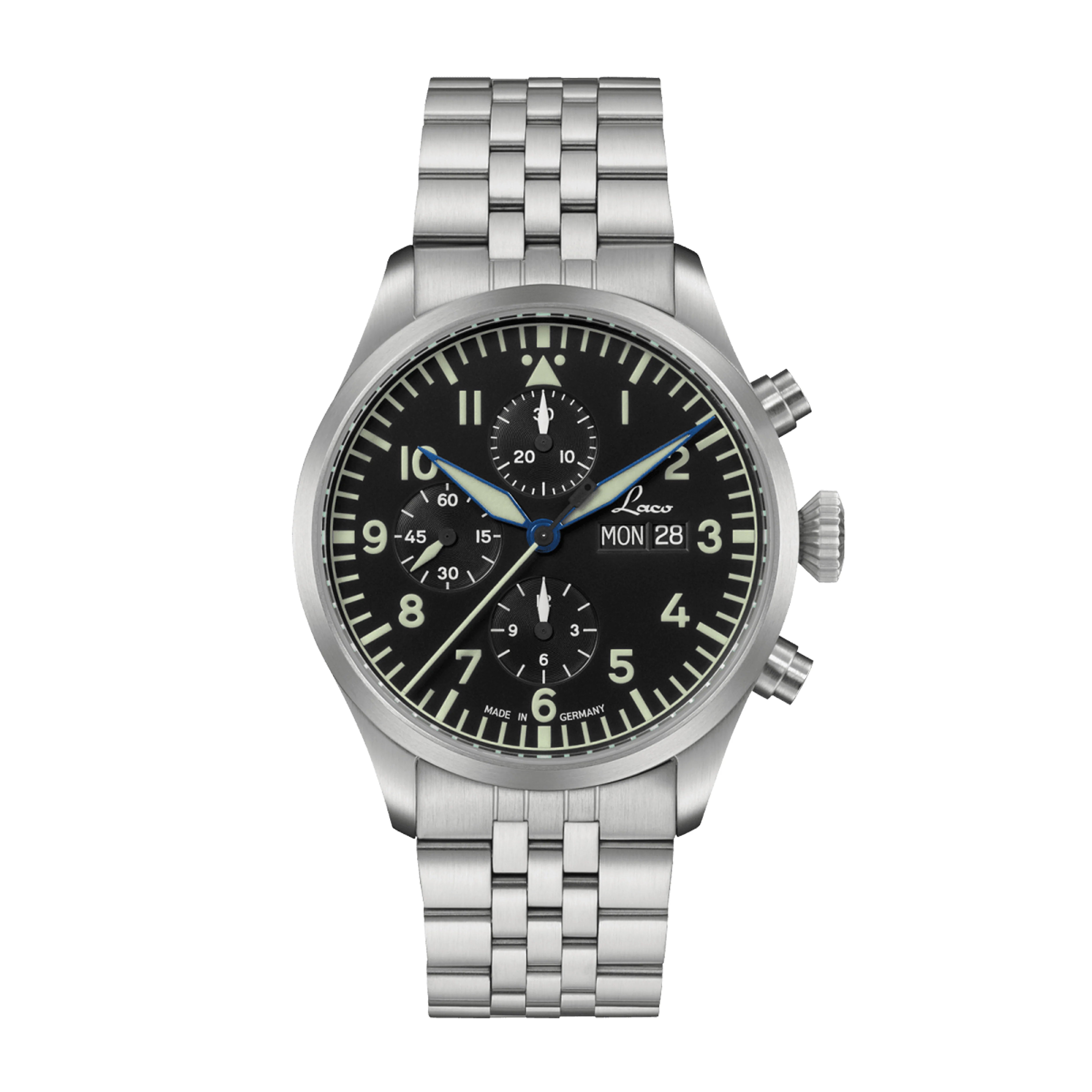 Chronographs Kiel.2.MB Schwarz 862148.MB Laco