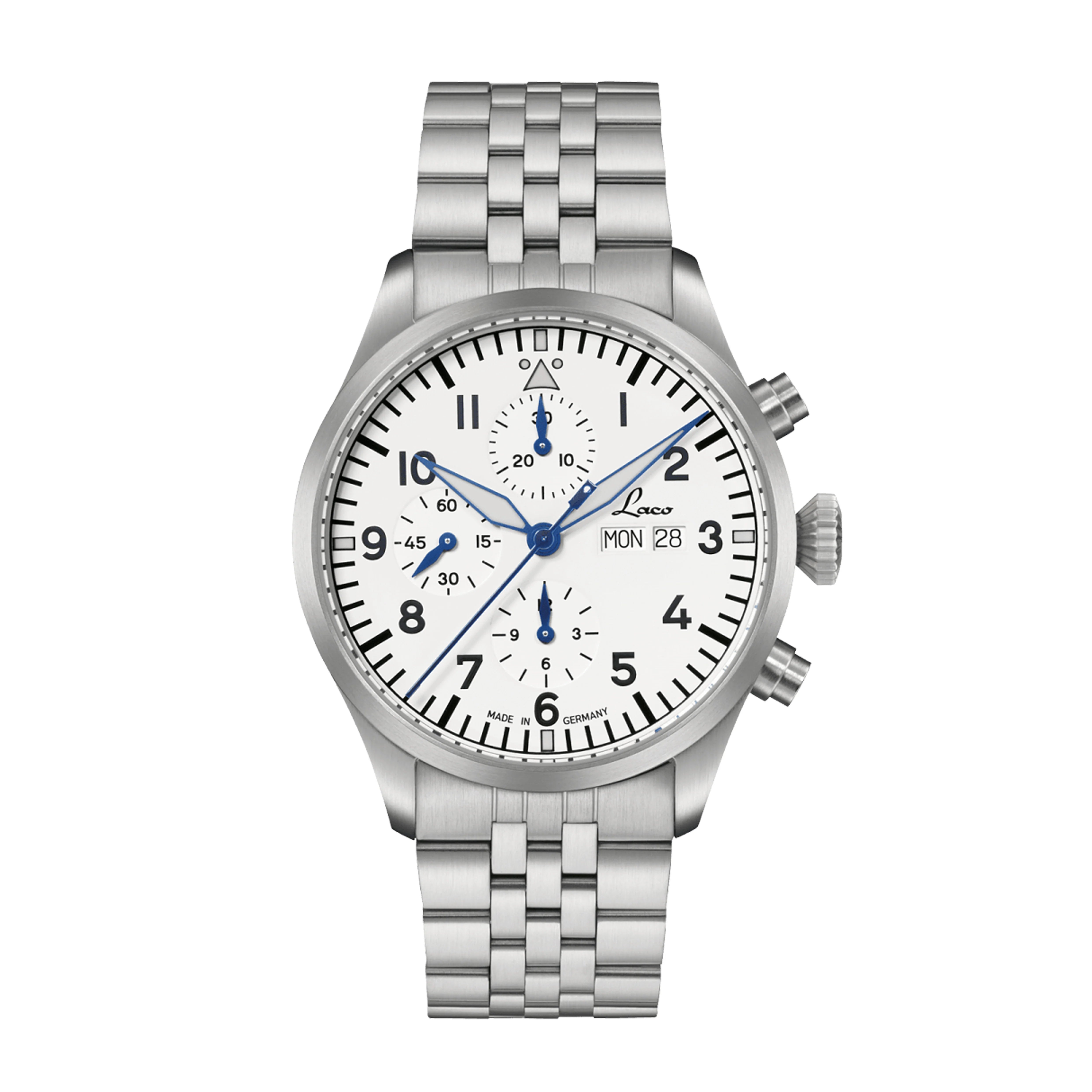 Chronographs Kiel.2.MB Weiss 862153.MB Laco