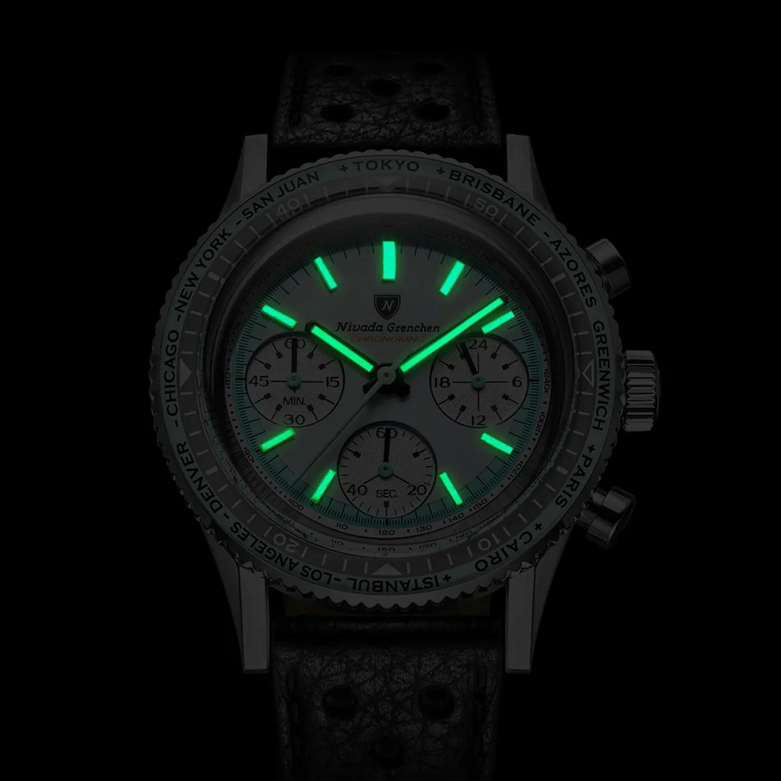 Chronoking Racing Grey 38mm 87056Q Nivada Grenchen