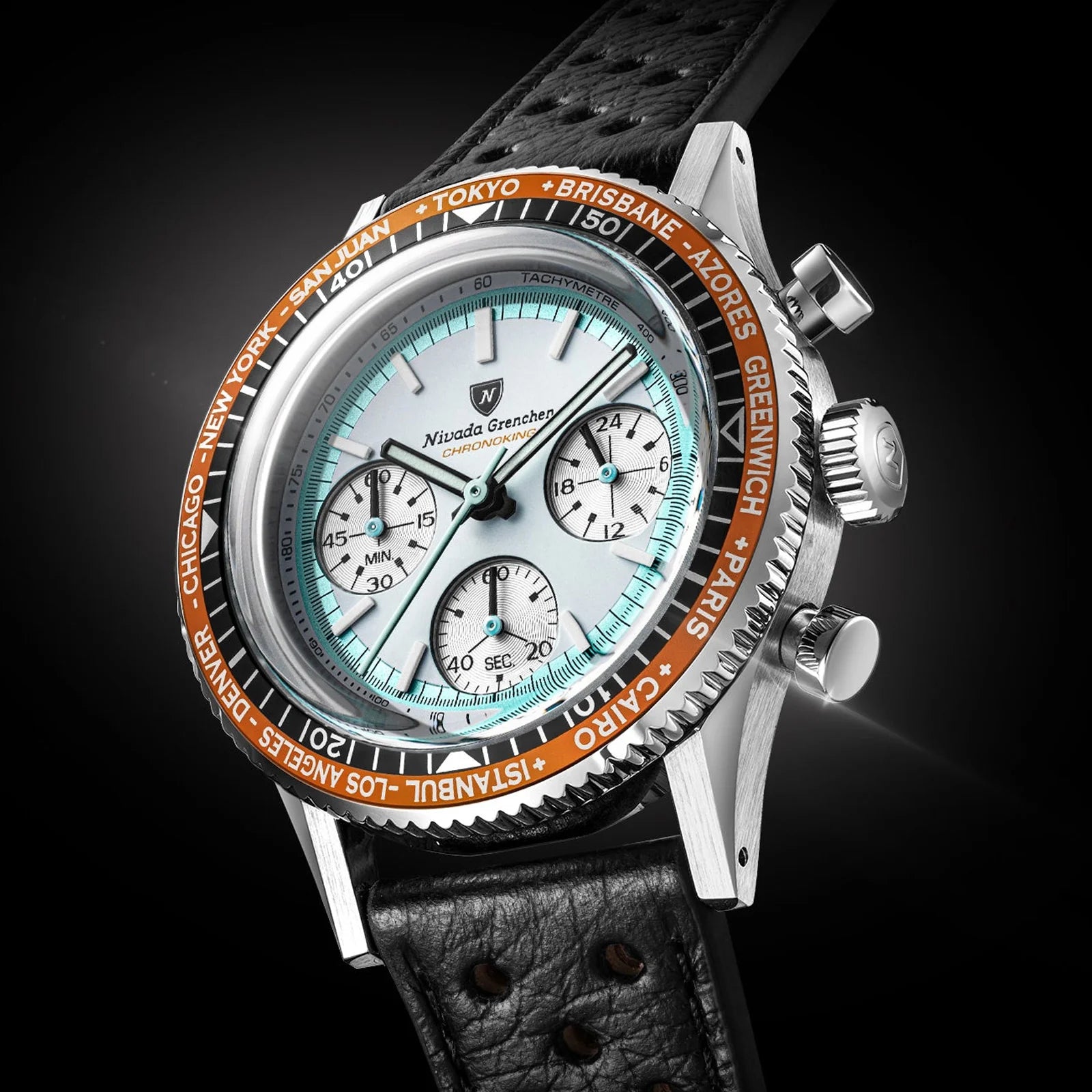 Chronoking Racing Grey 38mm 87056Q Nivada Grenchen