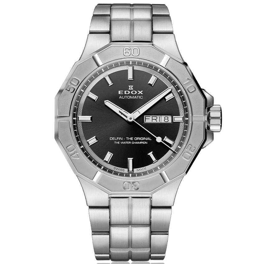 EDOX MEN'S DELFIN THE ORIGINAL DAY-DATE AUTOMATIC WATCH