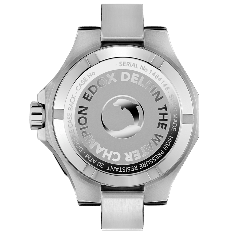 EDOX MEN'S DELFIN THE ORIGINAL DATE QUARTZ WATCH