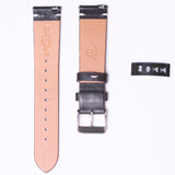 Tylor American Leather with Steel buckle " Black " 20mm - Azzam Watches 