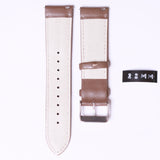 Tylor Italian Leather with Stainless Steel buckle " Brown - 22mm " - Azzam Watches 
