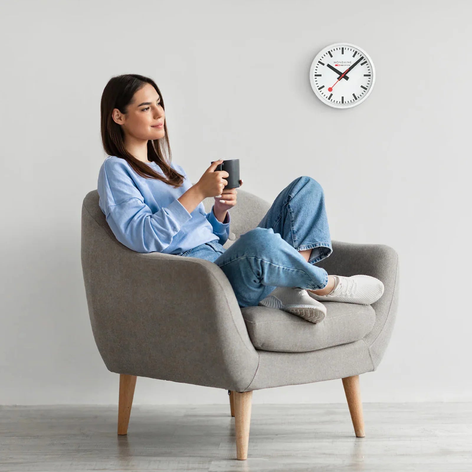 Wall Clock 25cm A990.CLOCK.10SBB Mondaine