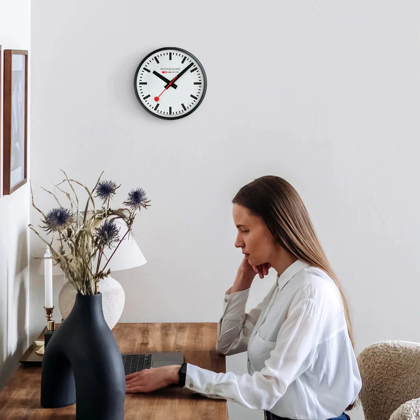 Wall Clock 25cm A990.CLOCK.12SBB Mondaine