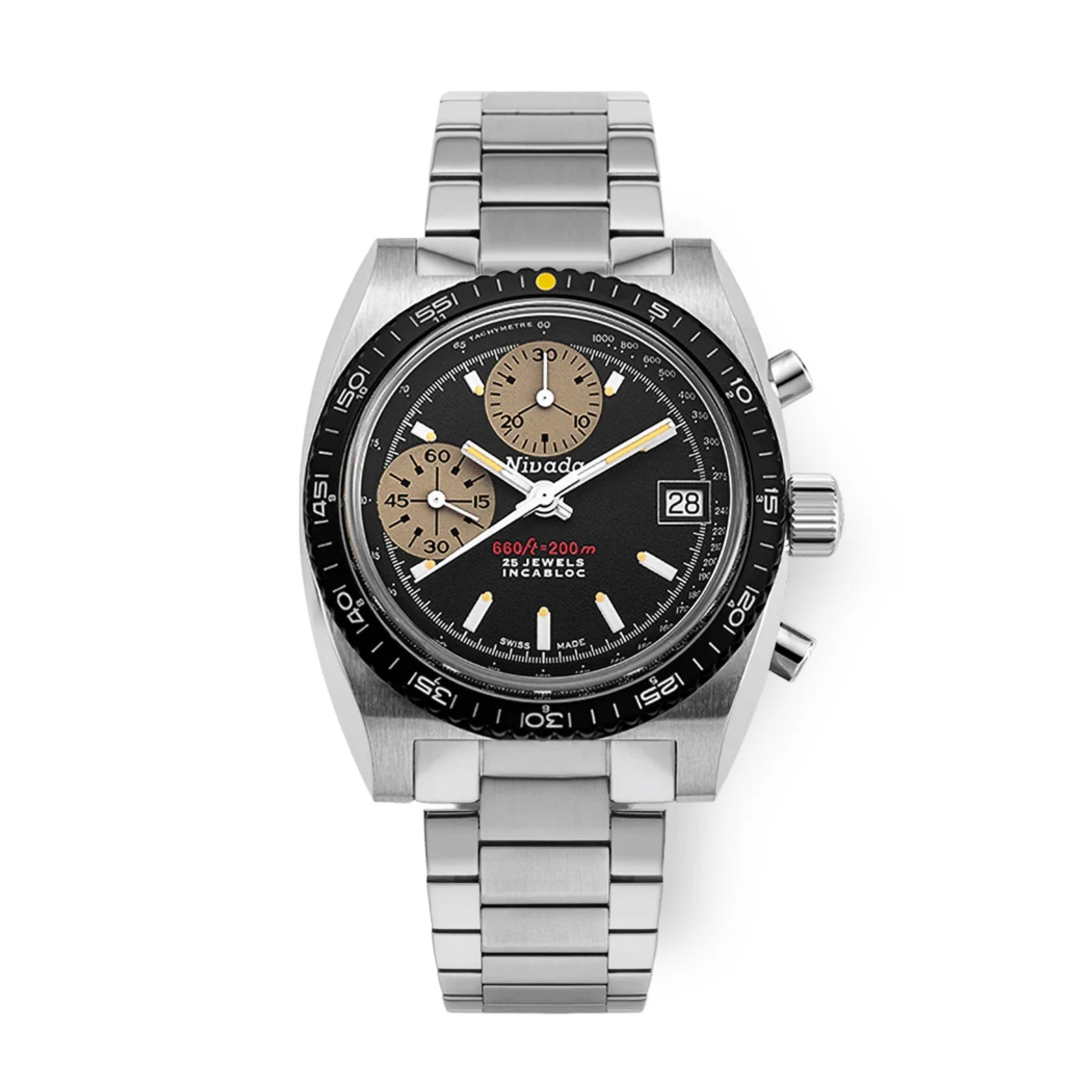 Autochron Yellow 77001A Nivada Grenchen