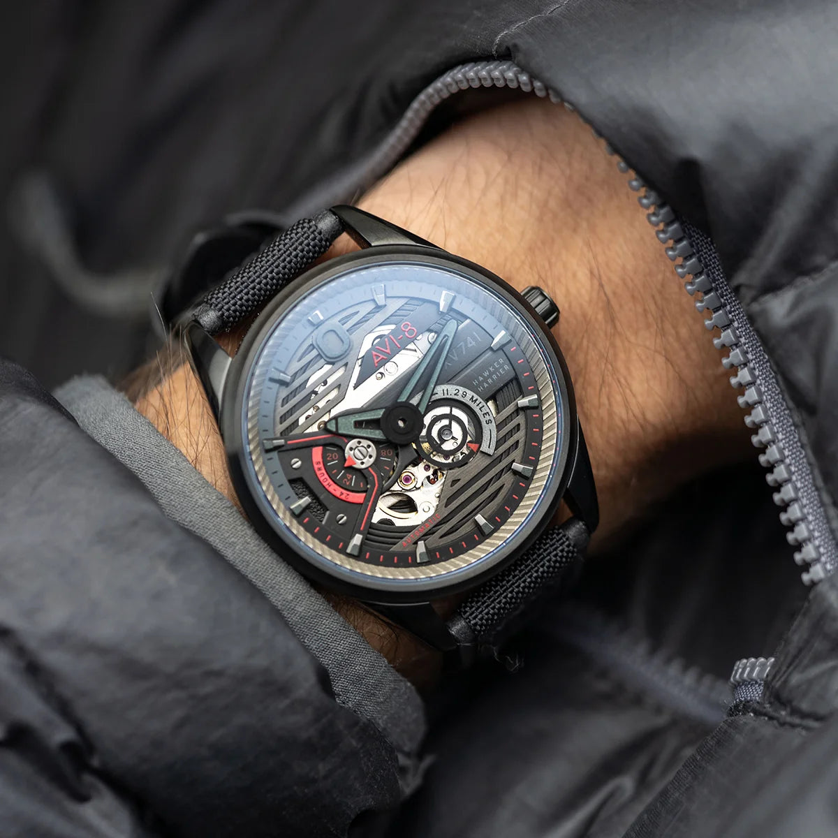 Hawker Harrier XV741 Blue Nylon Automatic AV-4074-03 Avi-8